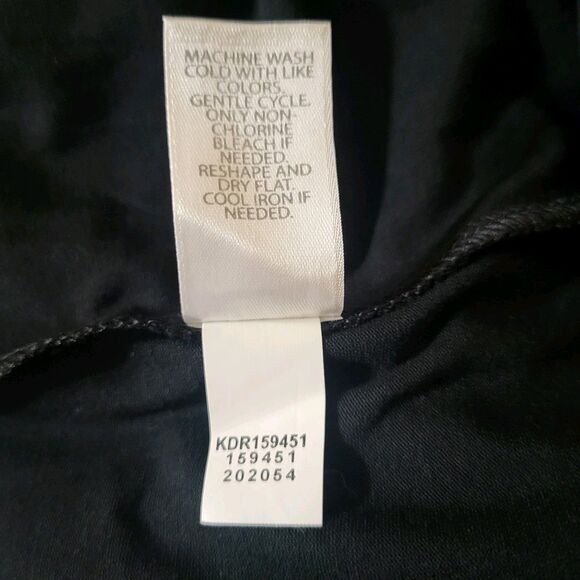 J Jill Wearever Collection XL Midi Dress New Blouson Dandelion Fluff Black White - Picture 7 of 11